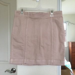 Free People Modern Femme Denim Skirt